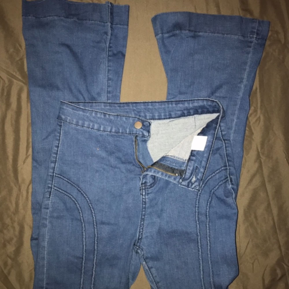 high waisted flare jeans